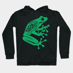 Green Dart frog - Protect the rainforest Hoodie